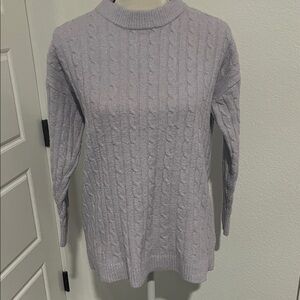 Hippie Rose Light Purple Cable Knit Sweater